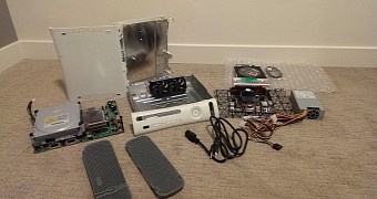 Xbox 360 case and components