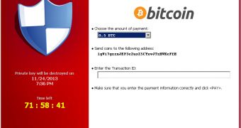 If you want to recover the files encrypted by CryptoLocker you have to pay 0.5 BTC