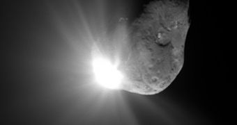 Image of the 9P/Temple comet during the impact