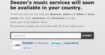 Deezer is launching in much of the world in the next few months