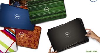 Dell Inspiron R series notebooks have removable lids