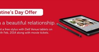Purchase a Dell Venue tablet and get free stylus and movie tickets