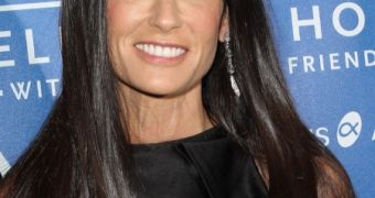 Demi Moore has been hospitalized for “exhaustion,” alleged substance abuse
