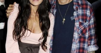 A still single Demi Moore and fashion photographer Terry Richardson