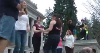 Demonstrators Choose Dancing to Protest Washington Dance Tax