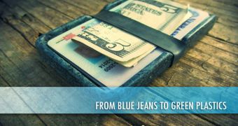 Company turns old jeans into strong plastic
