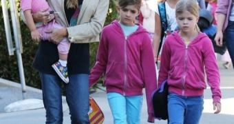 Denise Richards and her girls will have to find another school and another home after they were evicted by Charlie Sheen