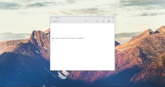 Notepad concept designed for Windows 10