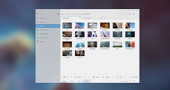Revamped File Explorer version in Windows 10 concept