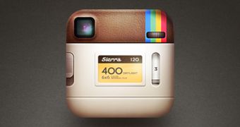 Instagram's icon from behind (concept)