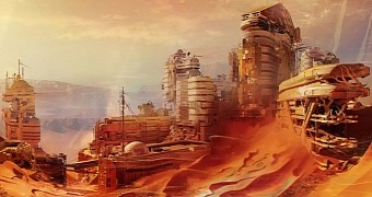 Destiny concept art for Mars colony