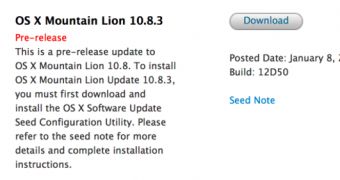 OS X Mountain Lion seeding