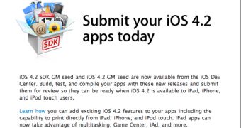 Apple tells devs to submit their iOS 4.2 binaries