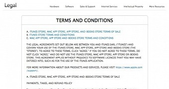iTunes Terms and Conditions