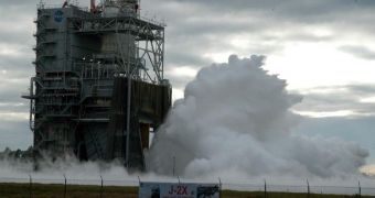 NASA conducted a successful J-2X 500-second test firing on Nov. 9 at the A-2 test stand at Stennis Space Center