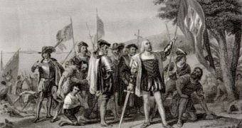 The landing of Cristopher Columbus