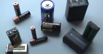 A selection of conventional batteries