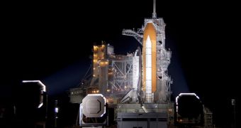 Space shuttle Discovery experiences a new fuel leak. NASA officials announce it is now scheduled to launch on Monday, November 8