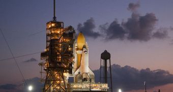 Shuttle Discovery has been awaiting launch at the KSC for more than a month