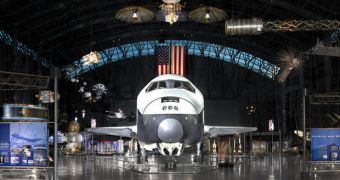 Image showing the already-retired space shuttle Enterprise