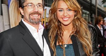 The Disney Channel President Gary Marsh and Miley Cyrus, star of the now-defunct “Hannah Montana”