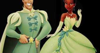 Prince Naveen and Princess Tiana of Disney’s “The Princess and the Frog”