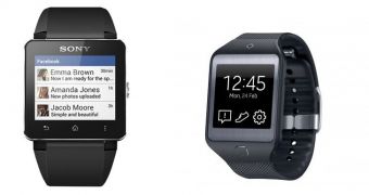 Samsung's Gear 2 display gets compared to Sony SmartWatch 2