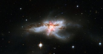 Distant Galaxy Looks like the Love Child of a Butterfly and a Lobster