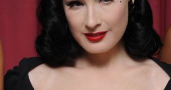 Dita Von Teese is a DIY-type of girl, does her own makeup, hair and styling
