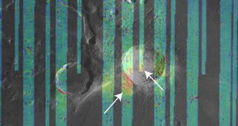 Diviner data superimposed on a Lunar Orbiter IV mosaic of Aristarchus crater