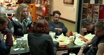 The Avengers eat shawarma in post-credits "Avengers" scene