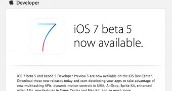 iOS 7 Beta 5 invite