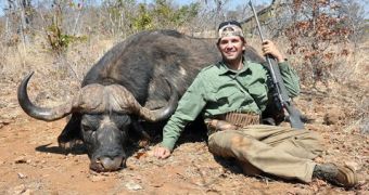 Donald Trump Jr. poses with dead buffalo during hunting trip to Zimbabwe in 2011