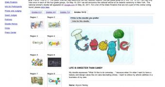 Some of the finalists in the 2011 Doodle 4 Google competition