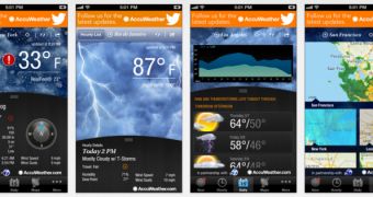 AccuWeather interface