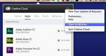 Creative Cloud screenshot