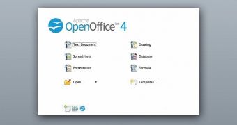 OpenOffice welcome screen