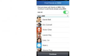 BBM for Android (screenshot)
