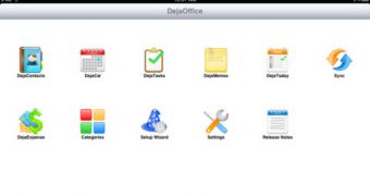 DejaOffice iPad screenshot