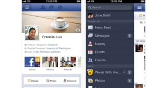 Facebook iOS app screenshots