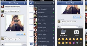 Facebook Messenger screenshots