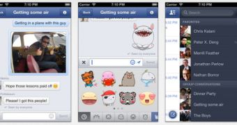 Facebook Messenger iOS screenshots