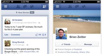 Facebook iOS screenshots