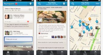 Foursquare iOS screenshots