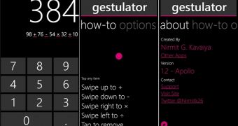 Gestulator for Windows Phone