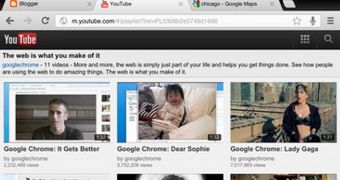Google Chrome iPad screenshot