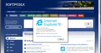IE10 is the latest version of Microsoft's browser