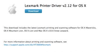 Lexmark Printer Driver v2.12 for OS X