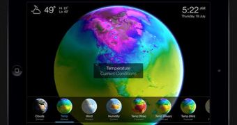 Living Earth - Clock & Weather example
