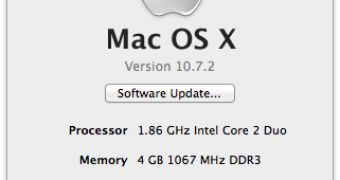 Mac OS X 10.7.2 Lion installed